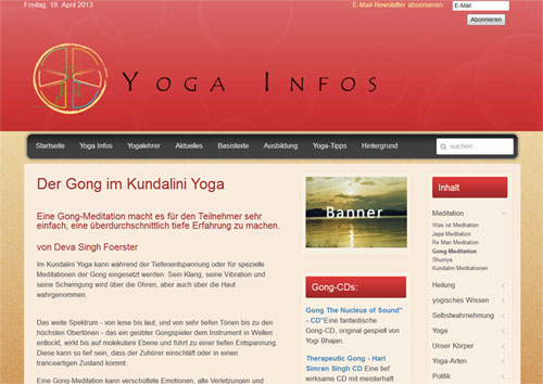 Yoga Infos Banner