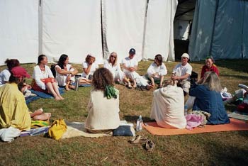 Auf dem Yogafestival